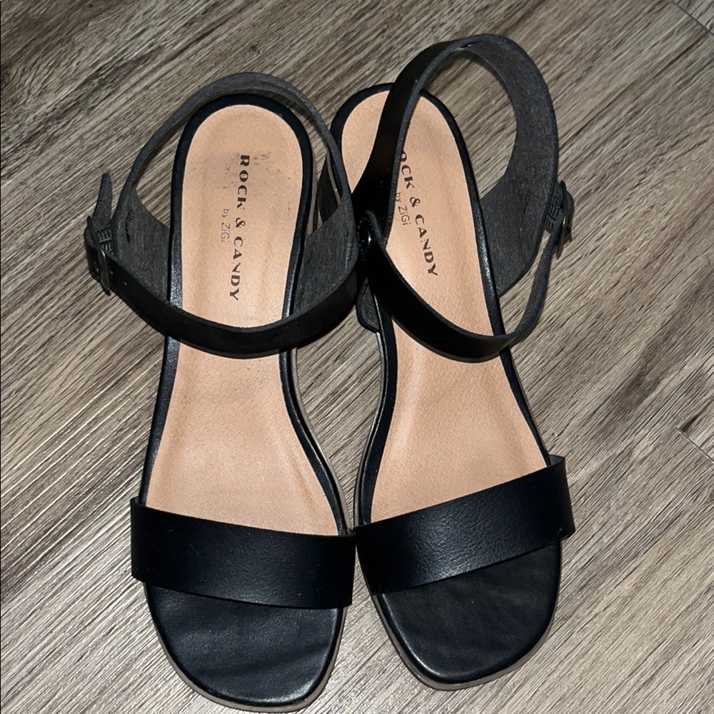 Rock & Candy Black Women's Sandals